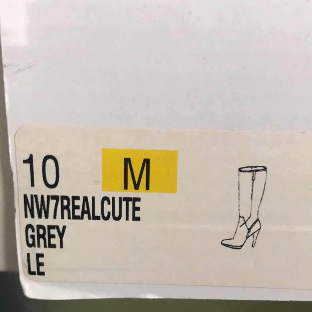 Nine West Grey riding boots with a 5 inch heel and 1/2 inch platform